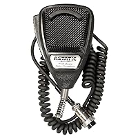 Astatic 302-636LB1 Black Noise Cancelling 4 Pin CB Microphone (Bulk),XLR