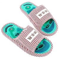 1 Pair Acupressure Foot Massage Slippers Acupuncture Acupoint Massage Sandals Shoes, Reflexology Health Shoes for Women, Popular in The World(Female)