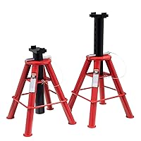 Sunex 1310 10-Ton Medium Height Pin Type Jack Stands, Pair, Red