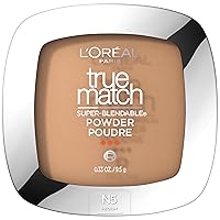 L'Oreal Paris True Match Super-Blendable Oil Free Powder Foundation, N5 Medium, 0.33 oz, Packaging May Vary