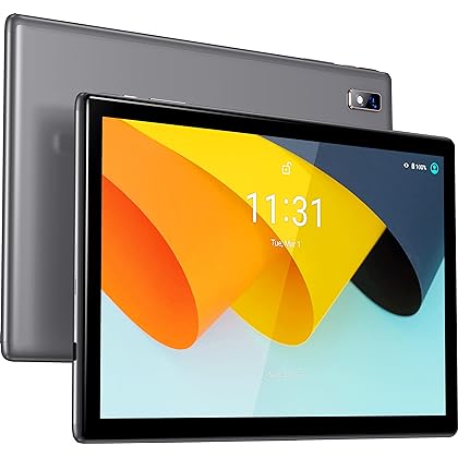 BYYBUO SmartPad A10_L Tablet 10.1 inch Android 11 Tablets, 32GB ROM Quad-Core Processor 5000mAh Battery, 1280x800 IPS HD Touchscreen 5MP+8MP Camera, Bluetooth,WiFi (Grey)