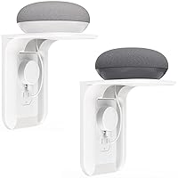 Outlet Shelf Wall Holder,Bathroom Wall Shelf up to 10lbs Standard Vertical Duplex Wall Shelf Organizer for Smart Home Decor Space Saving Power Tools, Toothbrush (OLS002-W), 2 Pack, White