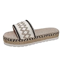 White Sandals Women 2023 New European And American Ethnic Style Foreign Trade Large Size Women's Thick Soled Fish Mouth