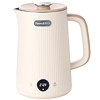 Electric Kettle With Digital Temperature Display(℉/℃）,White Electric Tea Kettle 1.7L,Auto Shut Off,Double Wall,1200W Hot Water Kettle Electric of Stainless Steel…