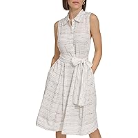 Tommy Hilfiger Women's Princeton Patch Button Down Dress