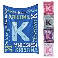 Personalized Name Throws Blankets for Kids Baby,Custom Name Blankets Gift for Boys Girls (Names)