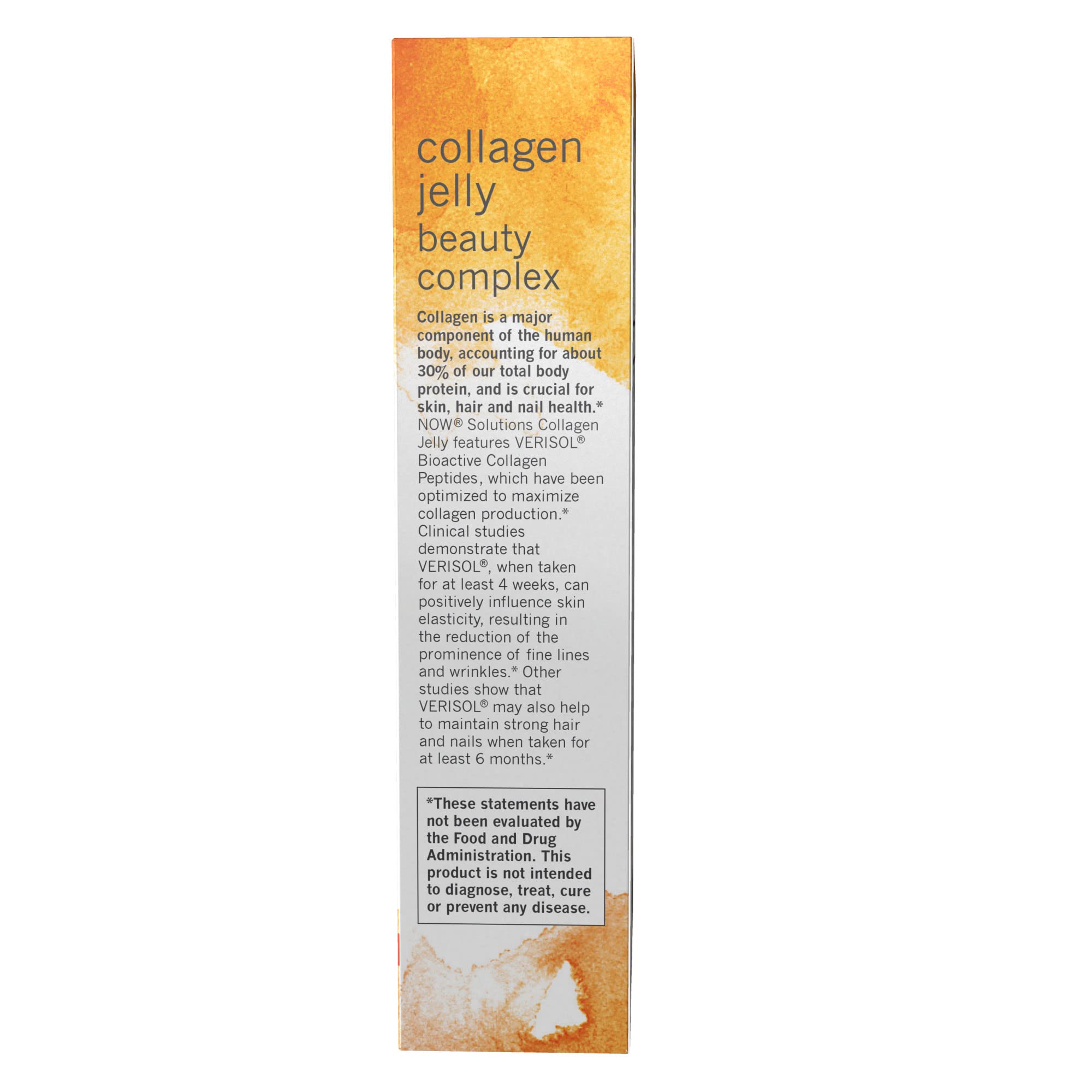 NOW Solutions, Collagen Jelly Beauty Complex, Sweet Orange Flavor, 10 Jelly Sticks