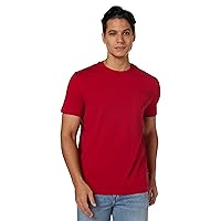 Men's Solid Crew Neck Short Sleeve Pocket T-Shirt
