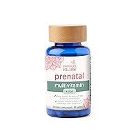 Mommy's Bliss Prenatal Multivitamin with Iron and Folic Acid: Supports Baby Development & Mom Immunity & Energy Levels* with Iron, Zinc, B Vitamins, Probiotics, Vegan, Gluten Free (45 Servings)