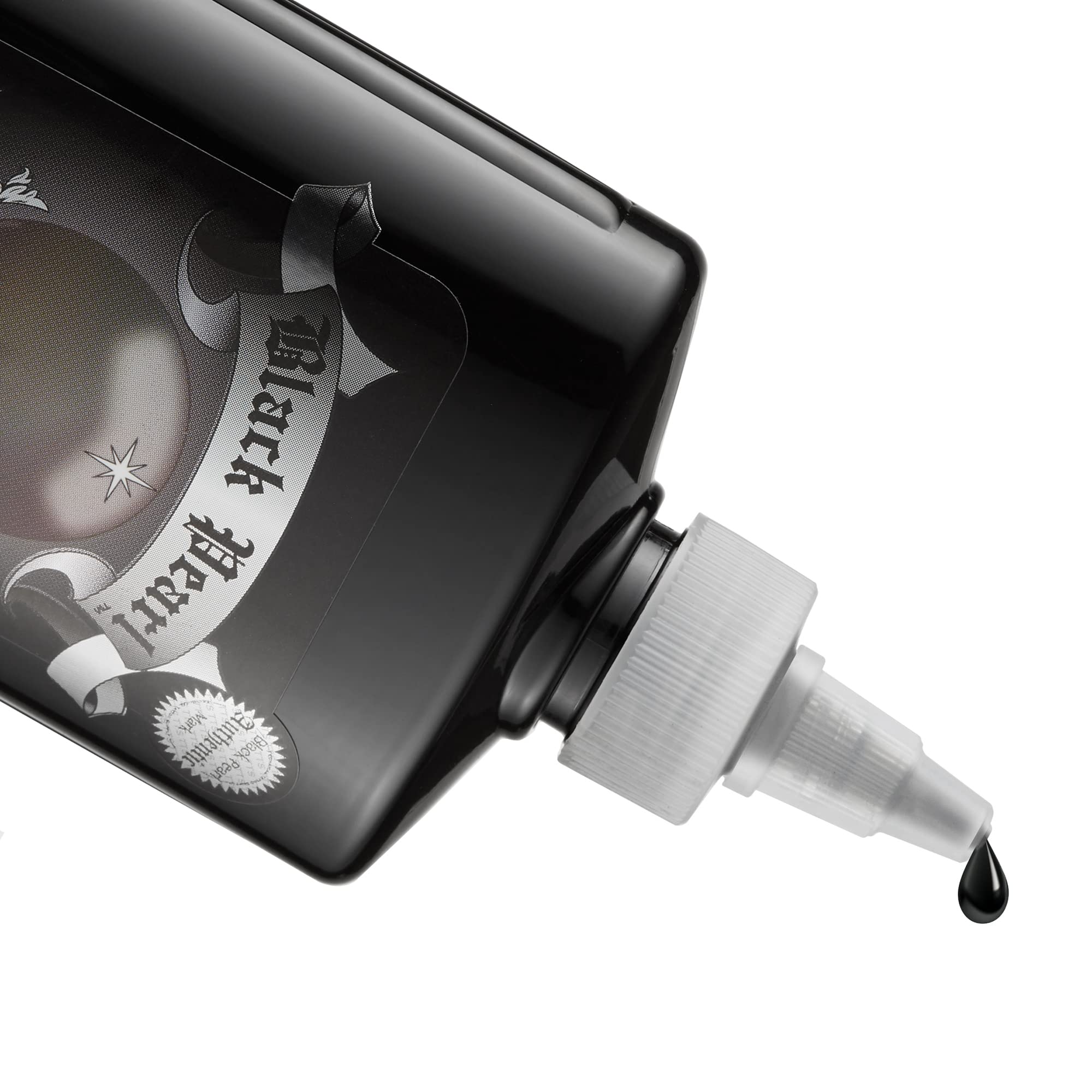 Mom's Black Pearl Outlining Tattoo Ink 12 Oz. - Plus Ten 5 Round 1 Inch Grip Disposable Tubes