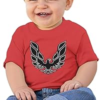 Unisex-Baby/Toddler/Infant Pontiac Trans Am Firebird Logo T-Shirts Red