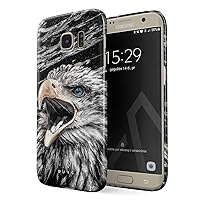 BURGA Phone Case Compatible with Samsung Galaxy S6 Edge - Bird of JOVE Savage Wild Eagle Cute Case for Women Thin Design Durable Hard Plastic Protective Case