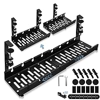 Vivo Under Desk 17 inch Cable Management Tray, Power Strip Holder, Cord  Organizer, Wire Tamer for