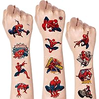 8 Sheets Temporary Tattoos for Kids, Cute Cartoon Tattoos for Girls Boys Party Favors Fake Tattoos Stickers Birthday Party Supplies Birthday Decorations Party Game Activities Reward Gifts