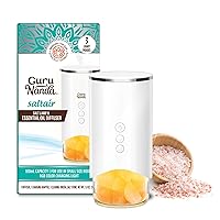 Saltair Lamp Essential Oil Diffuser & Humidifier Aromatherapy Mist with Changing Light - Himalayan Salt - White - 100mL