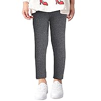 Kiench Girls' Fleece Lined Leggings Winter Warm Pants Thermal Cotton