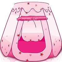 ArtCreativity Princess Pop Up Tent, Kids Playhouse Tent with a Carry Bag, Foldable Princess Tent for Girls and Boys, Kids Ball Pit Toys for 3,4 Year Old Girl, Indoor & Outdoor Play Tent for Kids