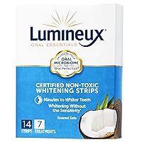 Lumineux Teeth Whitening Strips 7 Treatments - Enamel Safe for Whiter Teeth - Whitening Without the Harm - Dentist Formulated and Certified Non-Toxic - Sensitivity Free