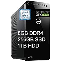 Dell XPS 8930 Flagship Desktop Computer 9th Gen Intel Hexa-Core i5-9400 (Beats i7-7700HQ) 4GB GeForce GTX 1650 8GB DDR4 256GB SSD 1TB HDD USB-C WiFi Bluetooth 4.2 Win 10 (Renewed)