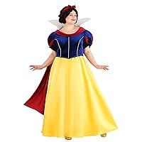 Disney Adult Snow White Plus Size Costume Womens, Fairy Tale Princess Dress Official Halloween Outfit