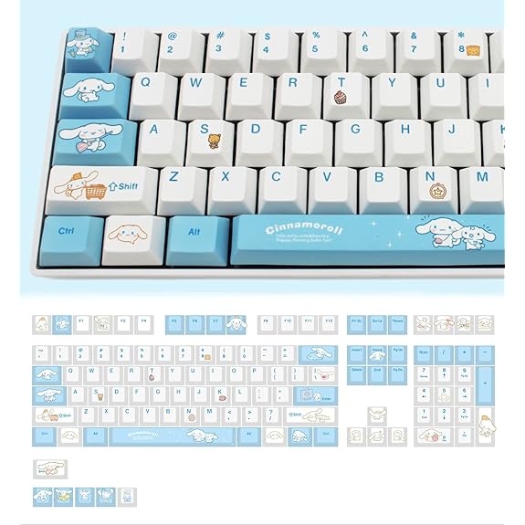 Genshin Impact KLEE Pbt Material Keycaps 108 Keys Set for Mechanical  Keyboard - Anime Keyboard