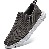 Linenghs Mens Slip on Shoes Loafers Casual Sneakers Canvas Lightweight Flats Working Traveling Driving Walking Shoes