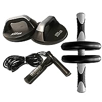 Elite Sportz Ab Roller & Push Up Bars - Core & Arm Strength Training for Men & Women - Home Gym Workout Equipment