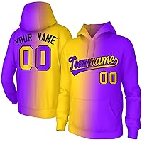 KXK Custom Men's Youth Fashion Athletic Pullover Fleece Hoodie Sports Sweatshirt Stitched Name Number