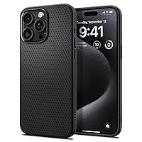 Spigen Liquid Air Armor Designed for iPhone 15 Pro Case (2023), [Military-Grade Protection] - Matte Black