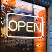 Open Signs for Business, COB Chip LED Neon Open Sign, 16