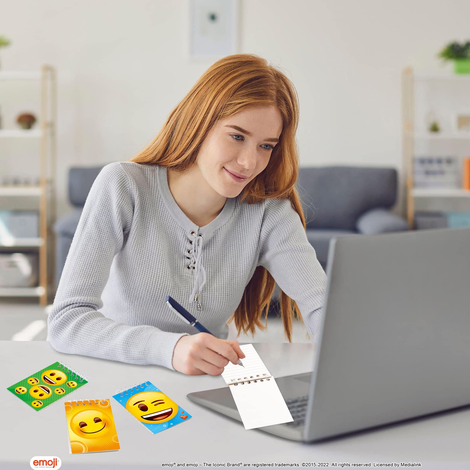 Emoji Mini Spiral Notepads Emotions Party Favors Notebooks for Kids Teacher Classroom Rewards 24Pcs