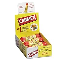 Carmex 11313 Moisturizing Lip Balm, Original Flavor, 0.35oz, 12/Box