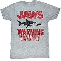Jaws Warning Adult T-Shirt Tee