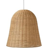 Kouboo 1050043 Wicker Bell Pendant Lamp, Natural