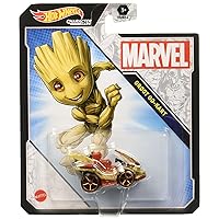 Hot Wheels Character Cars Marvel Groot Toy Vehicle for Ages 3 and Up