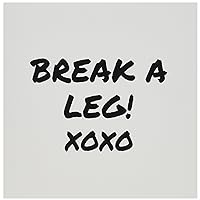 3dRose Break a Leg Xoxo Theater Actor Show Business Good Luck Message Note Greeting Cards, Set of 12 (gc_195571_2)