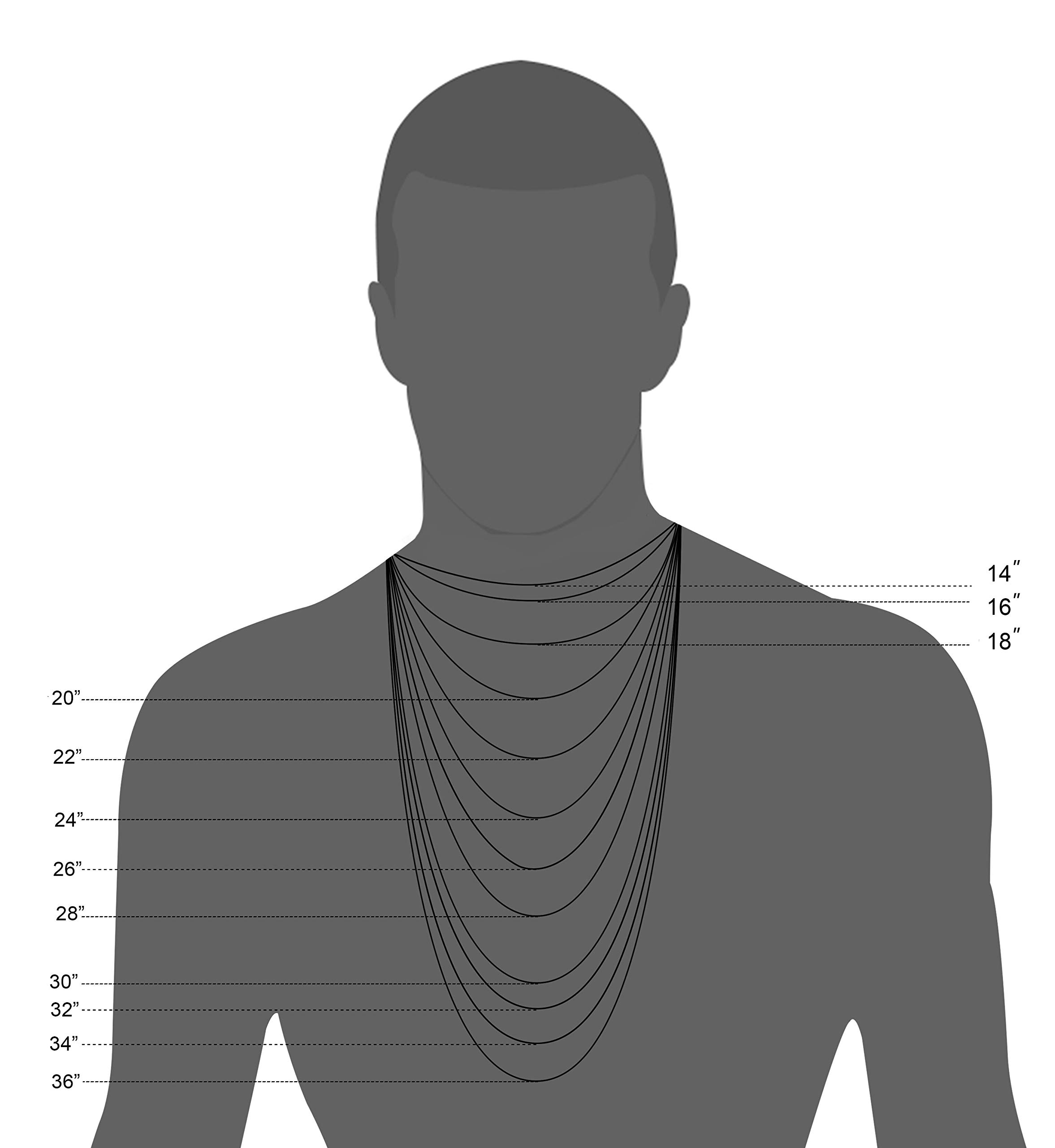 Jstyle 3.5mm Cuban Link Chain Necklace for Mens Boys Women Black Silver Gold Tone Chains for Men Available in 16/18/20/22/24/30 inch Chain