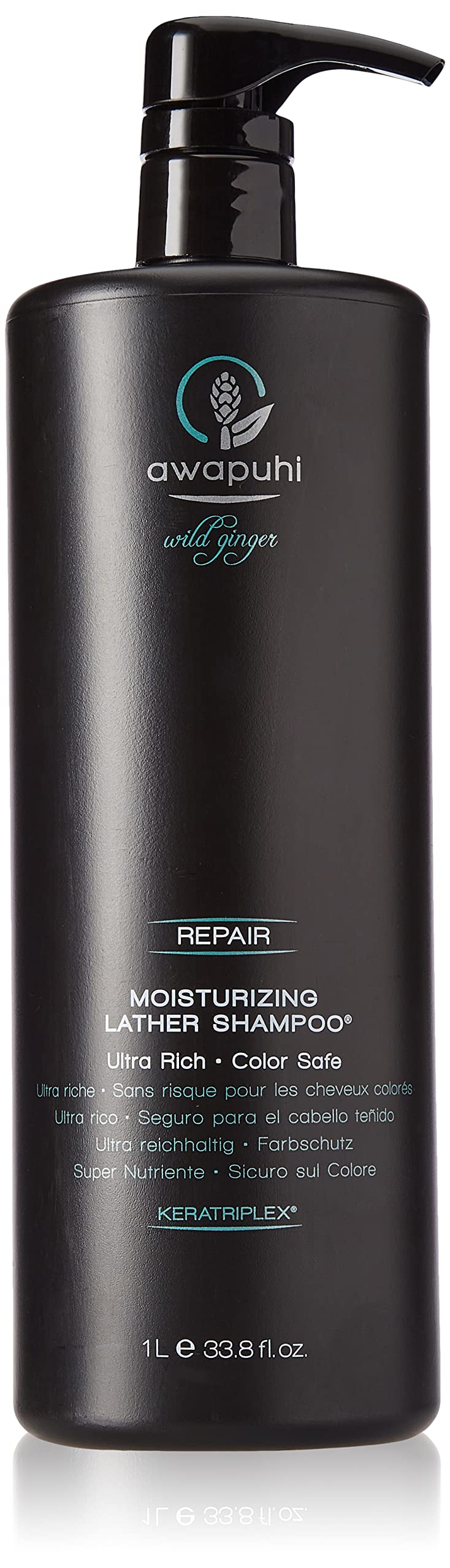 Awapuhi Wild Ginger by Paul Mitchell Nourishing Moisturizing Lather Shampoo, Ultra Rich, Color-Safe Formula, For Dry, Damaged + Color-Treated Hair
