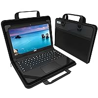 13-14 Inch Always-on Zip Lite Chromebook Case with Accessory Pouch and Adjustable Shoulder Strap, Rugged Protective Chromebook Case Hard Cover Designed for K-12 Students and Classrooms