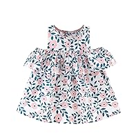 Tulle Skirt Infant Girls Princess Baby Printed Floral 6M-3Y Dress Ruffles Girls Dresses Baby Dresses