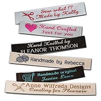 25 Personalized 100% Woven Sewing Labels 1/2