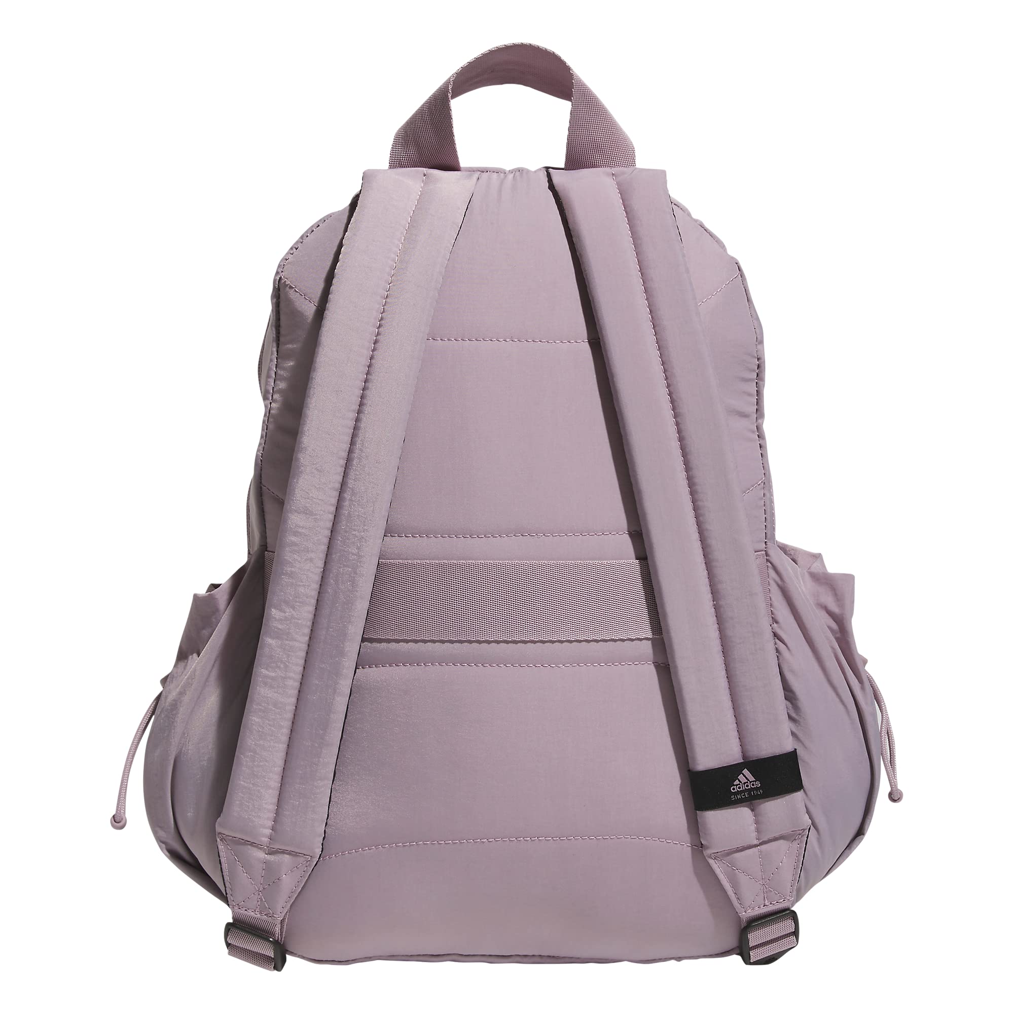 adidas Weekender Sport Fashion Compact Smaller Backpack with Detachable Mini valuables Pouch, Preloved Fig Purple, One Size