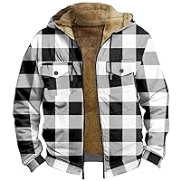 Men's Winter Jacket Leather Personalized Casual Printing Long Sleeve Zipper Sweater Thick Cotton Suit, S-4XL