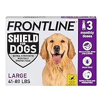 FRONTLINE Shield Flea & Tick Treatment for Large Dogs 41-80 lbs., Count of 3