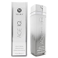 Age IQ Night Cream - Unscented Hyaluronic Acid Moisturizer for All Skin Types & Tones, 1 Fl Oz