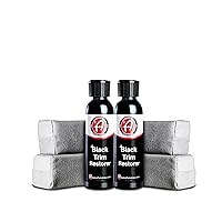 Adam's Polishes New Black Trim Restorer 2-Pack - Restores Plastic Trim to a Rich, Black Color with a Factory-New Appearance - Lasts Several Months per Treatment