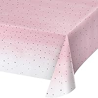 Creative Converting Rosé All Day Plastic Tablecloth, 54