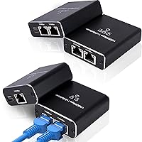 Ethernet Splitter High Speed - 1000Mbps Ethernet Splitter 1 to 2, Network LAN Adapter RJ45 Internet Splitter with USB Power Cablefor Cat 5/6/7/8 Cable [2 Devices Simultaneous Networking]