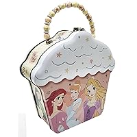 Disney Princess Cupcake Tin Carry All with Beaded Handle