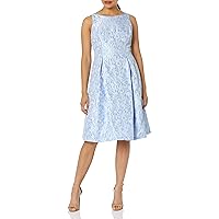 Adrianna Papell Women's Pearl Trimmed Jacquard Dress